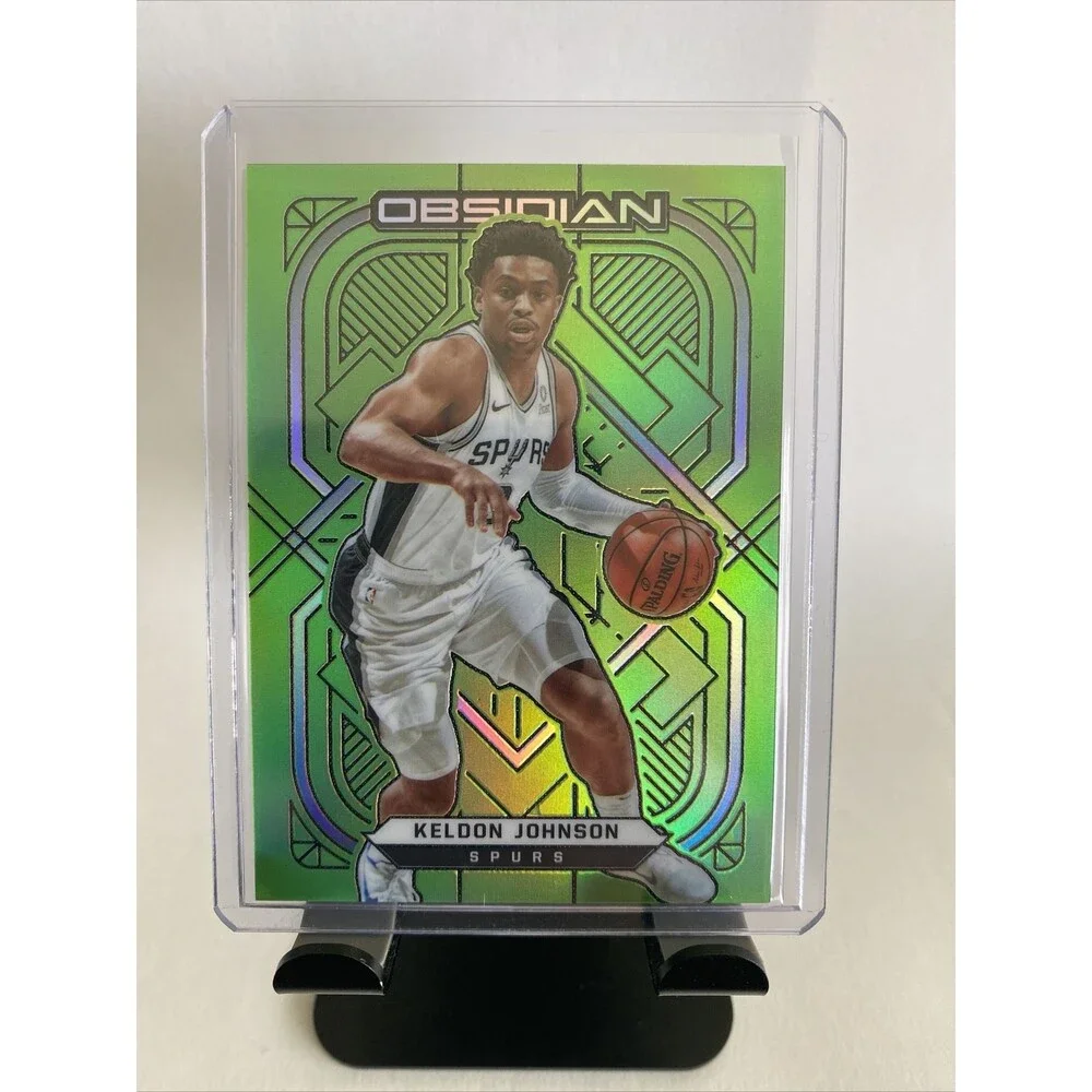2020-21 Panini Obsidian T mall Asia Green Flood #40 Keldon Johnson Spurs NBA